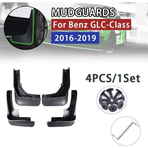Car Mudflap for Mercedes Benz GLC-Class GLC X253 2016 2017 2018 2019 Fender Mud Guard Flaps Splash Flap Mudguards Accessories