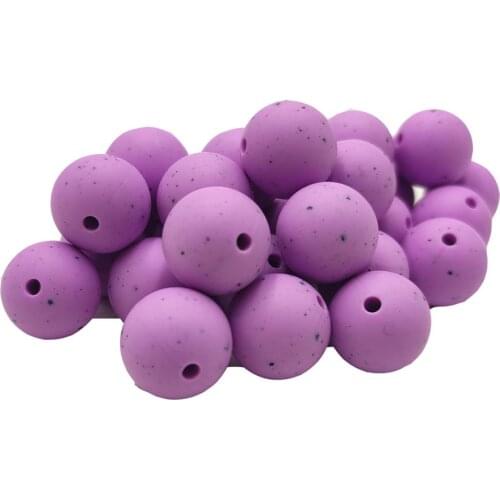 Food Grade Silicone Round Pearl Bead 12/15mm Baby Silicone Teether Necklace Toy DIY Pacifier Chain Care Baby Teething Product