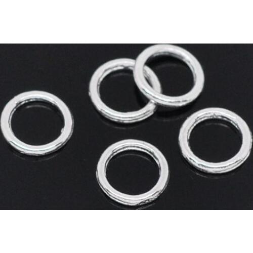 DoreenBeads Retail Silver color Soldered Closed Jump Rings 6mm,sold per pack of 500