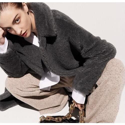 Top sales Real shearing Lamb Fur trench coats Plus size winter Warm natural big real Fur outerwear