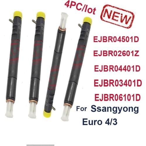 4PC Injector EJBR04501D A6640170121 NOZZLE EJBR02601Z EJBR03401D EJBR04401D EJBR06101D For SSANGYONG Kyron Actyon JMC Euro 4/3