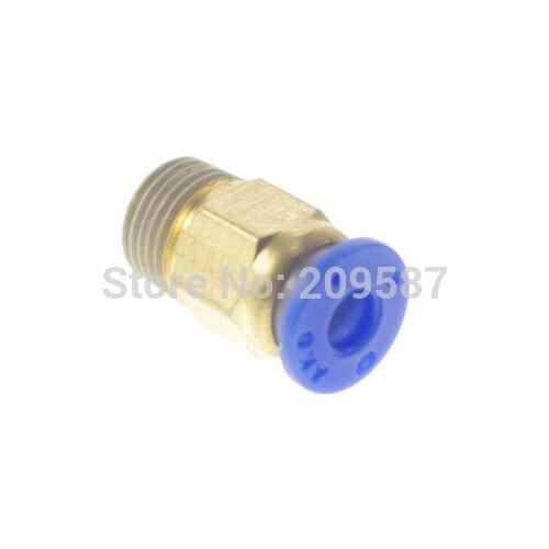 LOT50 One Touch Push In Brass Tube Straight Union Connector Male BSPT 4mm to M5