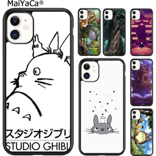 MaiYaCa New Arrival Cute Cartoon Totoro Phone Case Cover For iPhone SE 6s 7 8 plus X XR XS 11 12 pro max Samsung S8 S9 S10 shell