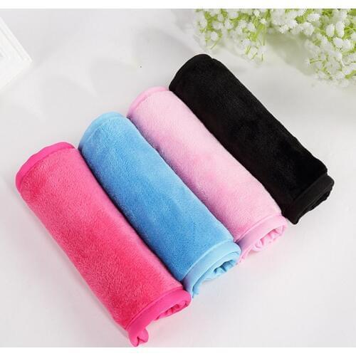 Reusable Microfiber Towels Breathable Solid Color Makeup Remover Towel Face Wipe Towel Fast Drying Hand Towels Cleaning Tool