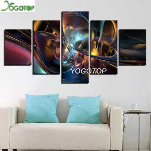 5 Pieces Colorful Flower diy Diamond Painting Full Drill Mosaic Diamant Embroidery Rhinestone of picture abstract Art ML1100