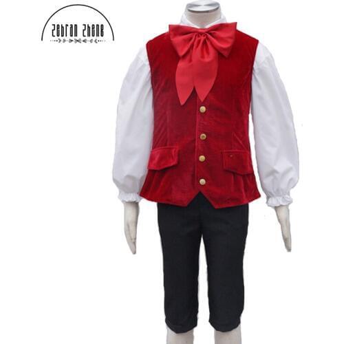 Custom Made Movie Lefou Cosplay Costumes Men Outfit Halloween Carnival Clothing Costume