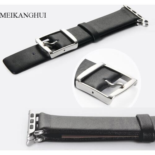 Watchband Fits-all of Apple Watch Series 38mm 42mm iwatch Strap Band 2 Color Black Brown For Women /Men Straps High Quality