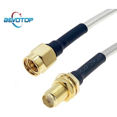 SMA Male Plug to SMA Female Jack Bulkhead Semi-Rigid RG402 Cable High Frequency Test Cable 50ohm