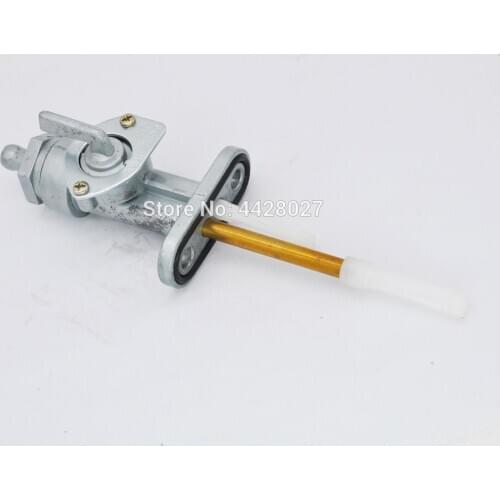 Fuel Cock Petcock Tap Gas Tank Switch Valve Silver For Suzuki TS100 125 185 250