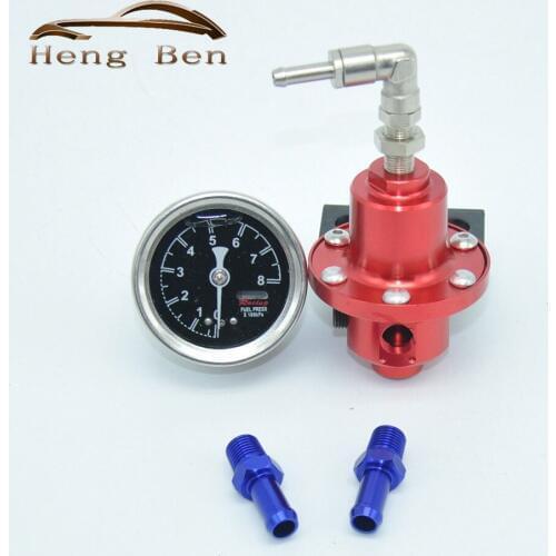 HB Universal Type S Adjustable Fuel pressure Regulator with original gauge and instructions