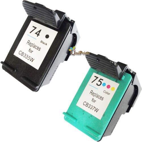 UP Remanufactured Ink Cartridge For hp 74 75 For hp C4200 C4280 C4480 C4345 C4380 C4385 C4580 Officejet J5780 J6480 Printer