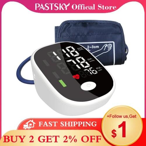 Upper Arm Blood Pressure Monitor Digital tensiometers Automatic Tonometer tensiometro Cuff for sphygmomanometer LCD BP B56