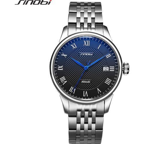 SINOBI High Quality Automatic Watch Mens Mechanical watches Japanese Miyota Movement Mens Watches Luxury Wristwatches