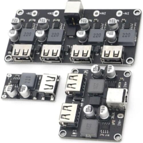 1PCS USB QC3.0 QC2.0 USB DC-DC Buck Converter Charging Step Down Module 6-32V 9V 12V 24V to Fast Quick Charger Circuit Board 5V