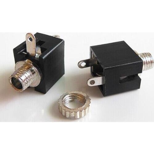 10PCS 3.5mm Female Audio Connector 3 Pin DIP Headphone Jack Socket PJ-301M