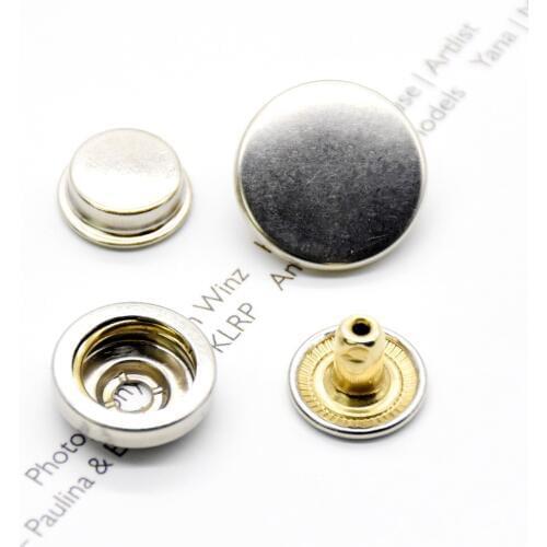 100set brass snap fasteners.Clothing accessories Sewing snaps tools Environmentally friendly high quality button jacket buttons