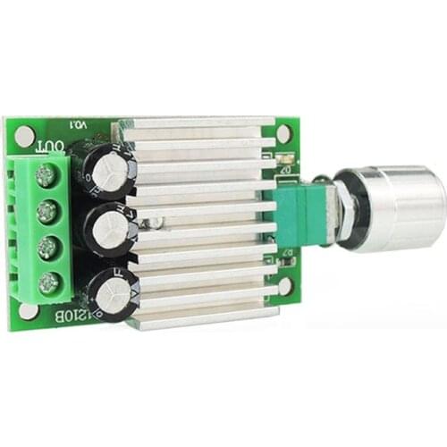 12V 24V 10A PWM DC Motor Speed Controller Adjustable Speed Regulator Dimmer Control Switch for Fan Motors LED Light