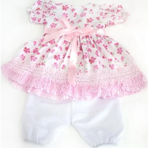 20-23inch Cute Baby Girl Solid Color Romper Jumpsuit Outfits Sunsuit for Newborn Infant doll accessory kid Clothes Kid Clothing