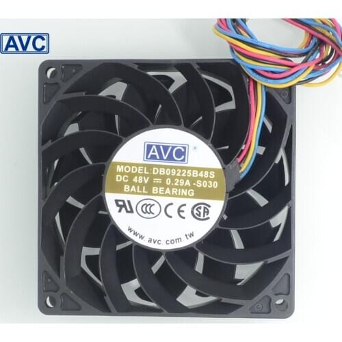 For AVC DB09225B48S 48V 0.29A 4 wire thermostat comes with a temperature sensor ball cooling fan 92 * 92 * 25mm