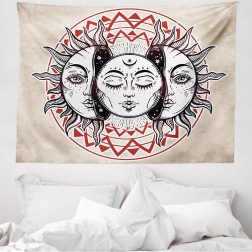 Mandala Mikrofiber Large Wall Tapestry Abstract Indian Sunglasses Hippie Astrology Space Print Fabric Decorative Wall hanging 230cm x 140 cm
