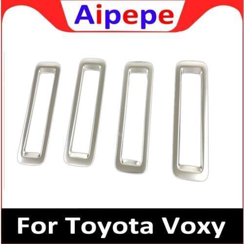 For Toyota Voxy Noah R80 2014 2015 2016 2017 2018 Roof Rear Air Confitioner AC Vent Outlet Cover Stickers Decor Mold Trims