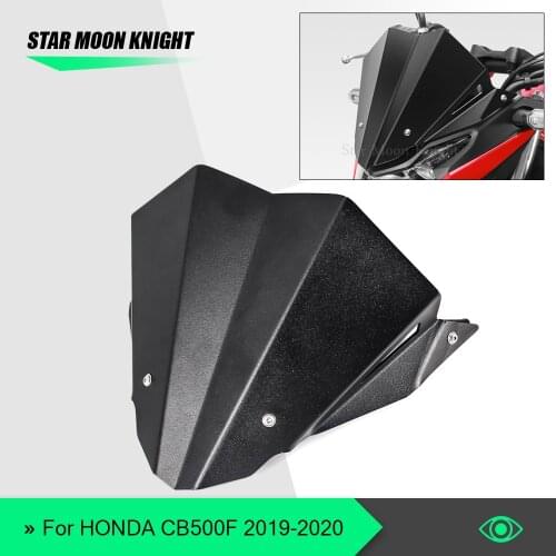 For HONDA CB500F CB 500 F CB500 F 2019 - 2020 White Motorcycle screen Windshield WindScreen Double Bubble Wind Shield Deflectore
