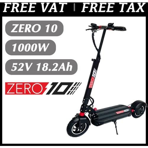 VAT Exemption ZERO 10 52V 18.2AH Electric Scooter Skateboard