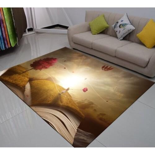 Book Carpet Baby Play Mat Rug 3D Printing Artistic Conception Outdoor Carpet Home For Kids Carpet Living Room Bathroom Carpet