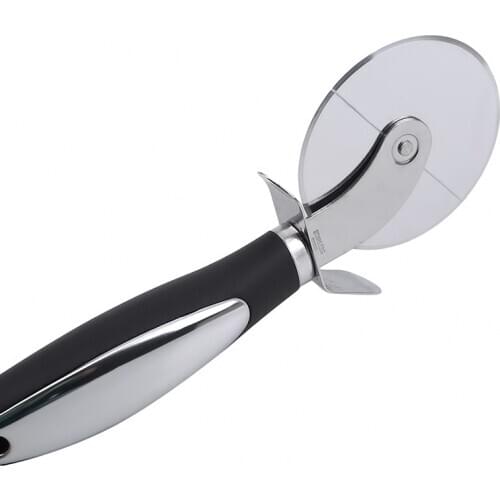 Stainless Steel Crepe Knife Pizza Baking Tools Big Rubber Handle Pizza Wheel Round Rotating Special Wheel Cutter Cutting