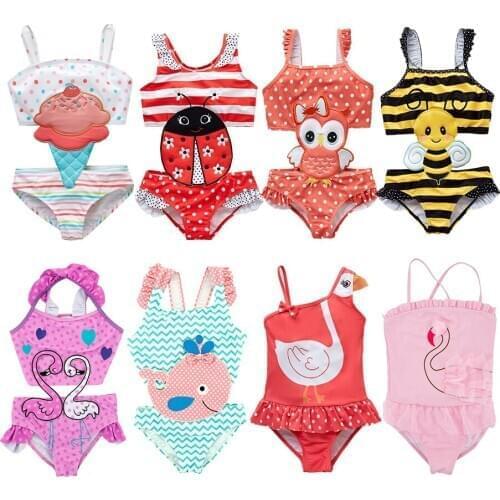 Toddler Infant Baby Girls Swimwear Watermelon Swimsuit Swimming Beach Bathing Bikini Cute Summer One-piece Swimming Baby Overall