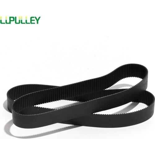 LUPULLEY S2M Rubber Timing Belt 4/6/10/15mm Belt Width Pitch Length S2M-88/90/94/96/98/100/102/104/112/114/116mm For CNC Machine