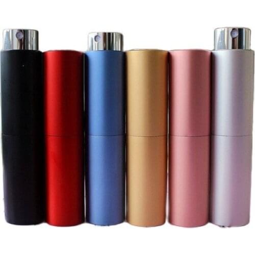 8ML 20pcs/lot Matte Empty Perfume Spray Bottle, Elegant Aluminum Perfume Sprayer, Screw Design DIY Perfume Refillable Container