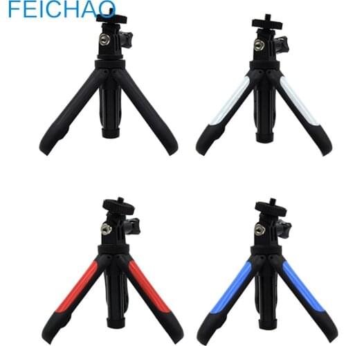 Telescopic Extension Tripod w 1/4 Adapter Selfie Stick Desktop Min Bracket for Gopro Hero 5/6/7 Sports Camera Accessories