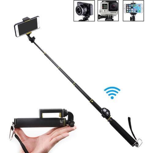 Mini Extendable Handheld Monopod with Tripod Bluetooth Selfie Stick for Gopro3 3+ 4 sj3000/4000 xiaoyi Phones Iphone 5 6 7