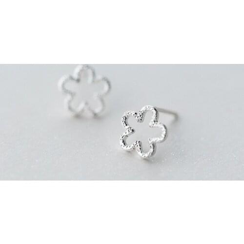 Fashion Prevent Allergy Flower Stud Earrings for Women Wedding Earrings Jewelry Accessories Brincos A076