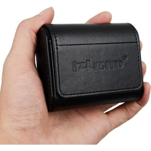 New Original HZ HZSOUND Leather Case In Ear Earphone Bag Box Headphones Portable Case Headphone Accessories Headset Storage Bag