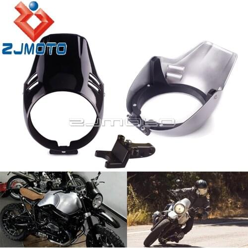 Round Headlight Fairing Screen For BMW R NINE T Urban Scrambler G/S Motorcycle Head Light Fairing Windshield Cover 2016-2019