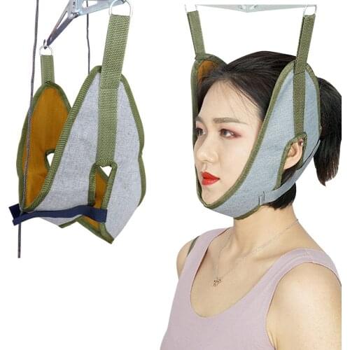 Cervical Traction Belt Neck Stretcher Band Vertebrae Recovery Neck Stretch Fixing Straps for Adult Children Health Care Therapy