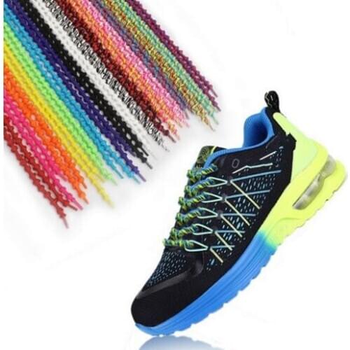 New Arrival 75cm 30'' Elastic Laces with Knots~9colors~No Tie Shoelaces For Children