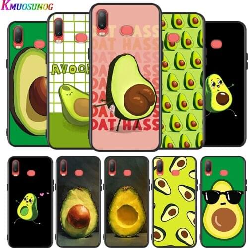 Avocado cute for Samsung Galaxy A9 A8 Star A750 A7 A6 A5 A3 Plus 2018 2017 2016 Silicone Black Phone Case Soft Cover