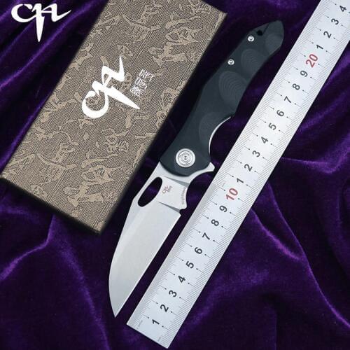 CH NIGHTHAWK Version Flipper Folding Knife D2 Blade G10 Handle Ball Bearing Utility Outdoor Camping Tactical Knives EDC Tool