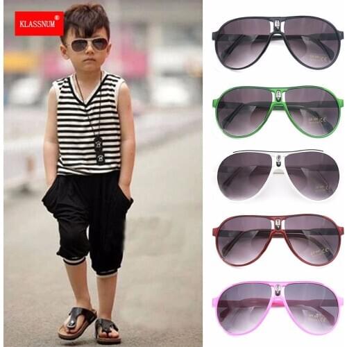 ANTI-UV Kids Sunglasses Child Boys Girls Shades Baby Goggles Glasses Outdoor Multi Frames Retro Children Sun Glasses Black Pink