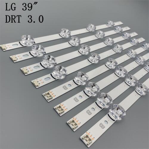 LED Backlight strip 8 Lamp For LG 39 inch TV 390HVJ01 lnnotek drt 3.0 39" 39LB5610 39LB561V 39LB5800 39LB561F DRT3.0