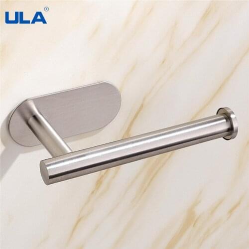 ULA Free Drill Tissue Holder 304 Stainless Steel Toilet Paper Holder Bathroom Hardware Accessories Toilet Roll Holder