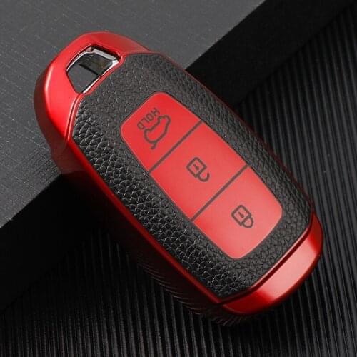 High Quality TPU Car Key Case Cover Protector Shell For Hyundai i30 Ix35 Encino Azera Accent TM Palisade Santa Fe Accessories