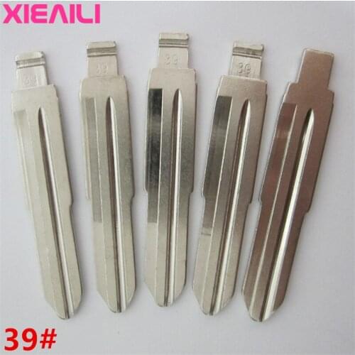 XIEAILI 20Pcs 39# Blank Remote Uncut Key Blade For Buick Excelle (Side Slot) S380