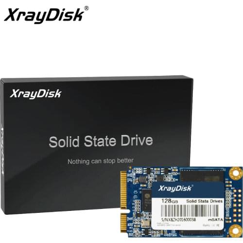 XrayDisk msata SSD 60gb 128gb SSD msata 256gb Mini SATA SSD Disk Internal Solid State Hard Drive For Laptop Server