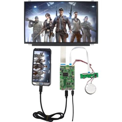 15.6inch touch lcd NV156FHM-T10 15.6" 1920x1080 IPS LCD Screen with build in touch + HD MI Type C HDR LCD Controller