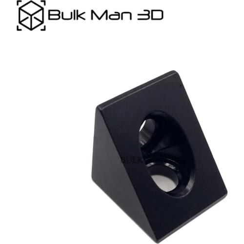 100pcs Black 90 degree Angle Corner Connector Bracket Fit 20mm Aluminum Profile extrusion CNC Router/3D Printer Parts