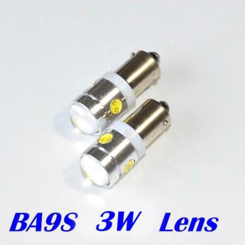 2pcs/lot)car Led Interior Light Bulbs Reading Ba9s led T10 3w Wih Lens High Power 4Led Car Light car light source